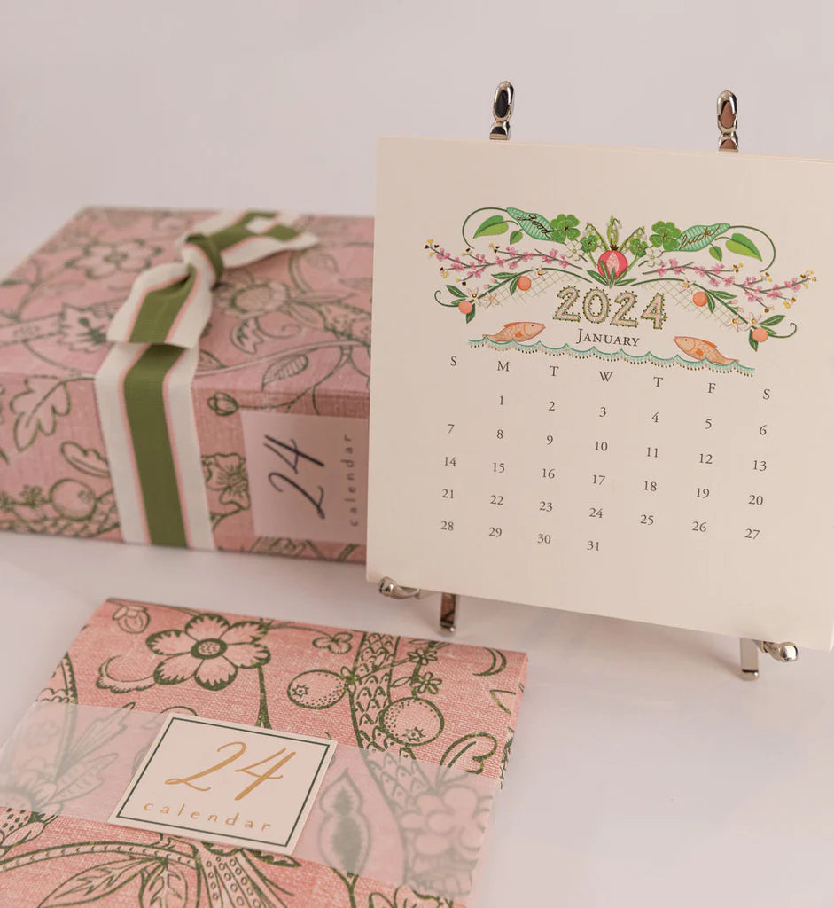 {Karen Adams Designs} 2024 Classic Desk Calendar Refill Ellington