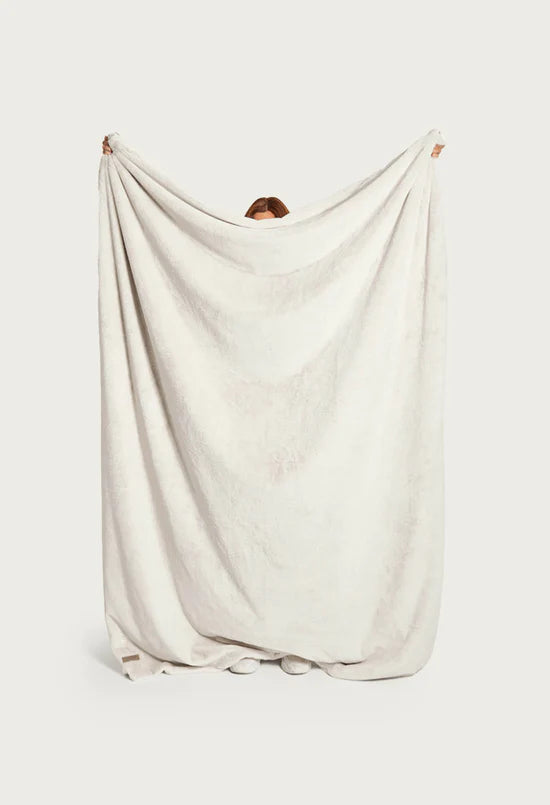 UnHide Lil' Marsh X-Small Plush Blanket in Greige Goose