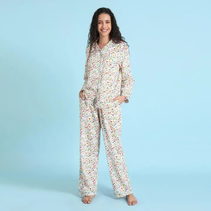 {Mahogany} Cotton Print Pajamas :: Mara – Ellington & French