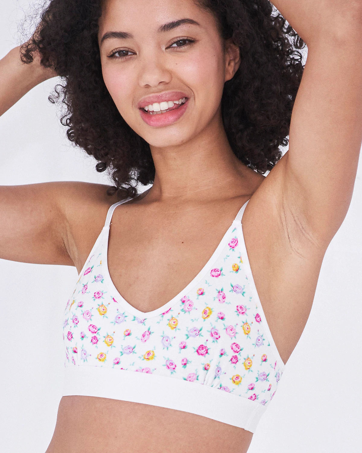 Cut Out Bralette - Midnight Neon Pink